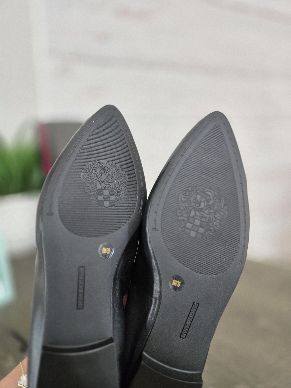 NWT Vince Camuto Azur Black Leather Loafers Flats Women's 8M - Picture 5 of 15